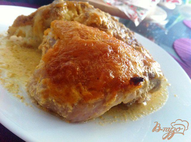 Фото приготовление рецепта: Куриные бедра в остро-сладком маринаде шаг №6