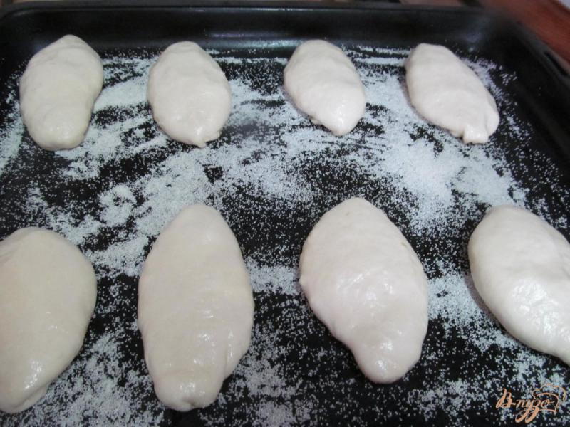 Фото приготовление рецепта: Духовые пирожки с творогом шаг №6