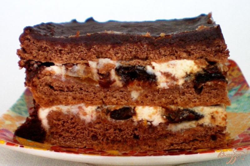 Фото приготовление рецепта: Торт с домашним шоколадом шаг №12