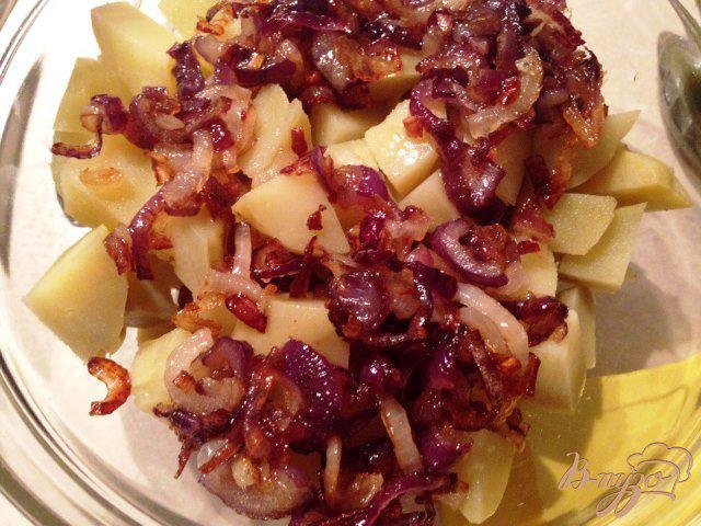 Фото приготовление рецепта: Простой картофельный салат шаг №4