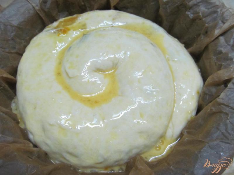 Фото приготовление рецепта: Пирог с начинкой из варенья мандарин и апельсин шаг №6