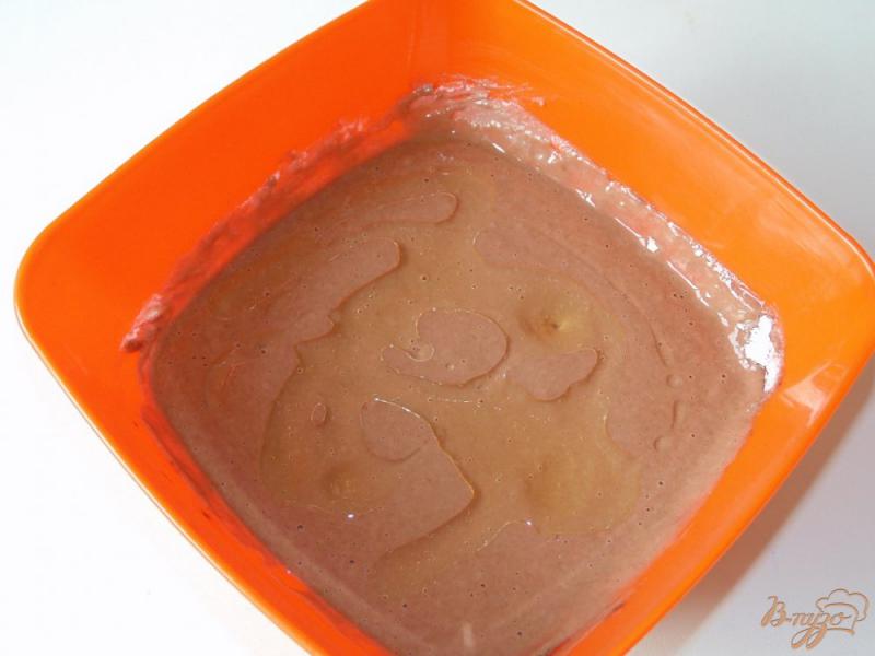 Фото приготовление рецепта: Шоколадные панкейки на домашнем йогурте шаг №3