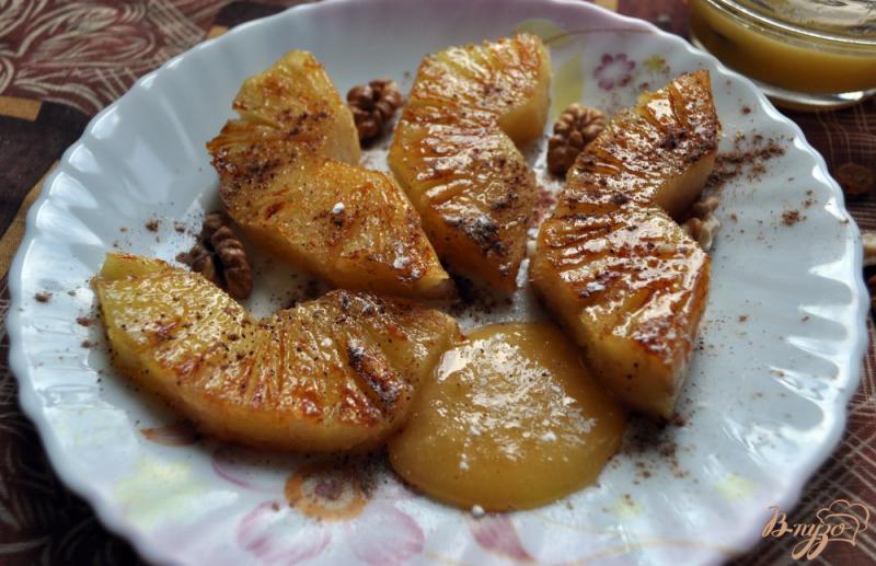 Фото приготовление рецепта: Жареный ананас шаг №5