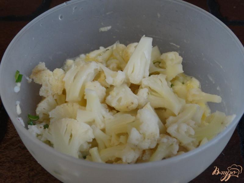 Фото приготовление рецепта: Порционная запеканка из цветной капусты с рисом шаг №3