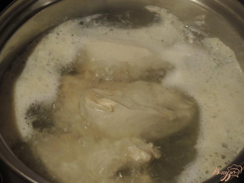 Фото приготовление рецепта: Запеканка из макарон и курицы шаг №2