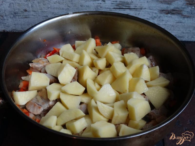 Фото приготовление рецепта: Венгерский суп-гуляш шаг №3