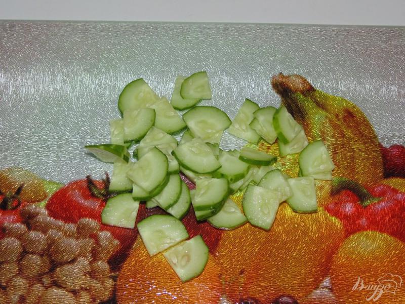 Фото приготовление рецепта: Капустный салат с куриными сердечками шаг №3