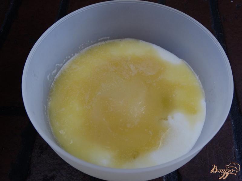 Фото приготовление рецепта: Яблочно-овсяный кекс шаг №3