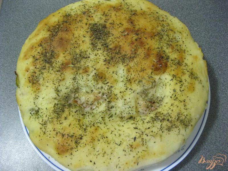 Фото приготовление рецепта: Постный закрытый пирог с овощами шаг №9