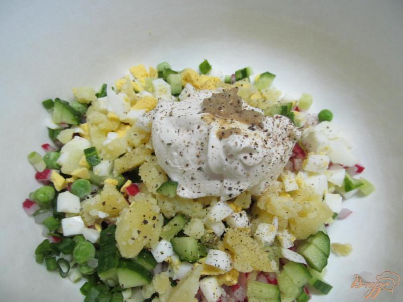 Фото приготовление рецепта: Весенний салат из овощей шаг №5