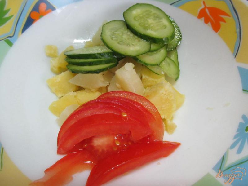 Фото приготовление рецепта: Салат овощной шаг №5