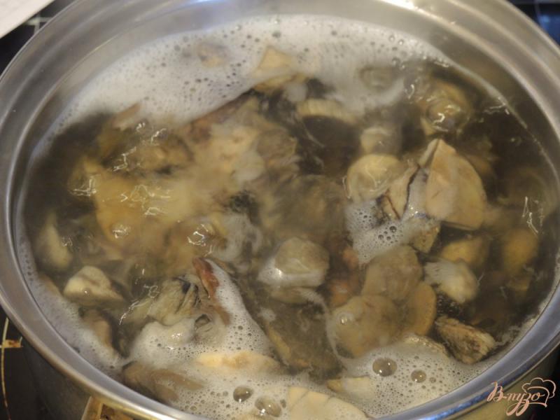 Фото приготовление рецепта: Фасоль с грибами в томатном соусе шаг №2