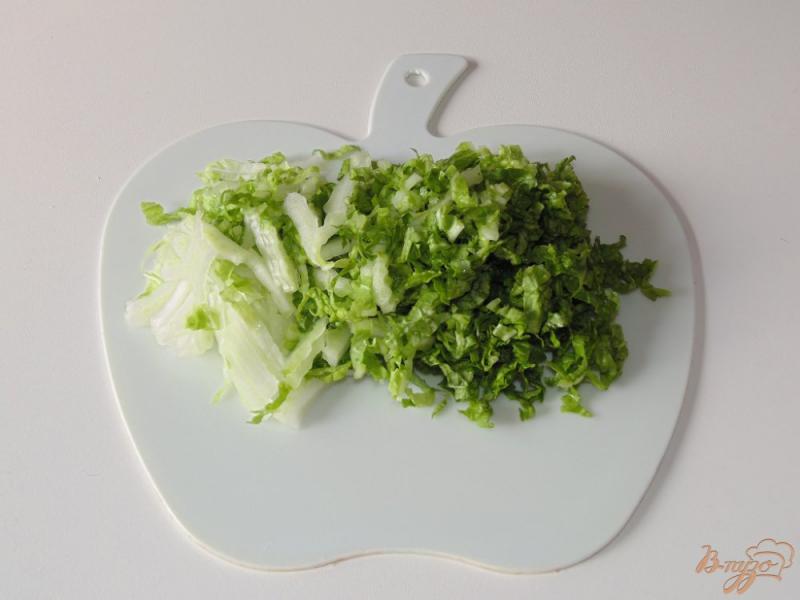 Фото приготовление рецепта: Салат из пекинской капусты с щавелем шаг №1
