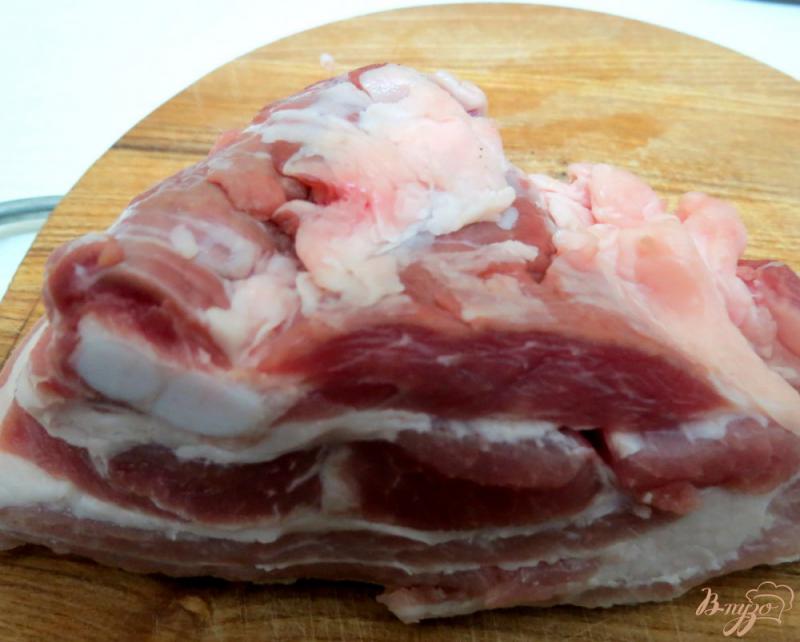 Фото приготовление рецепта: Свинина тушёная  с луком шаг №1