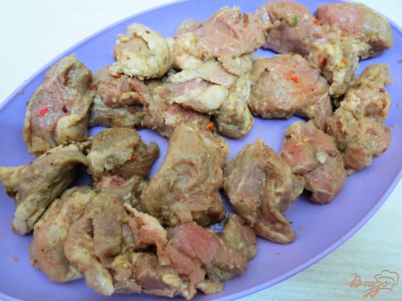 Фото приготовление рецепта: Свинина тушёная  с луком шаг №2