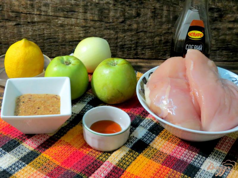 Фото приготовление рецепта: Шашлык из куриного филе с яблоками шаг №1