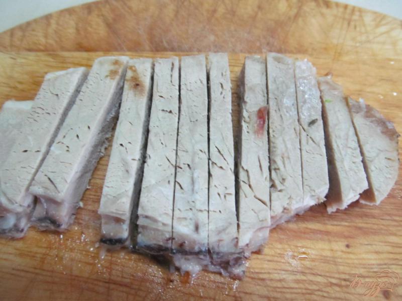 Фото приготовление рецепта: Салат из тыквы и мяса шаг №4