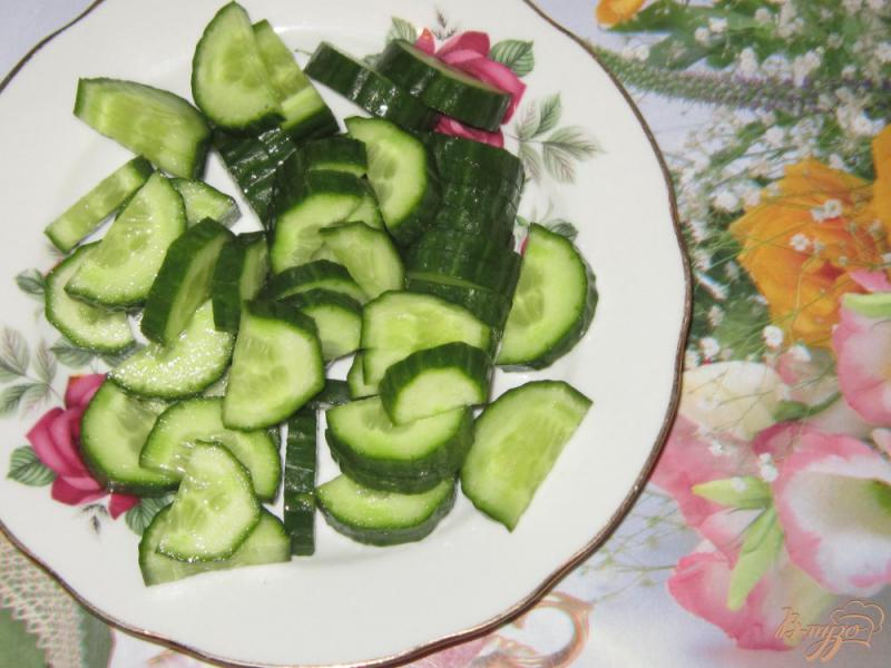 Фото приготовление рецепта: Салат «Зеленый» шаг №2