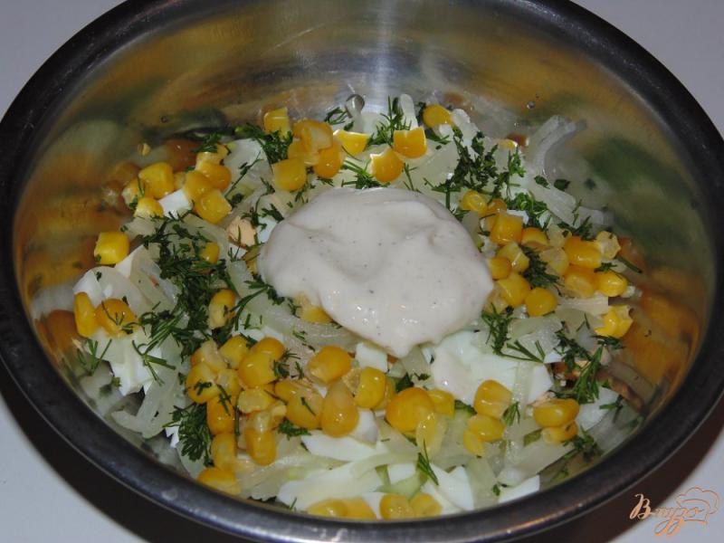 Фото приготовление рецепта: Салат из куриных желудков со свежим огурцом шаг №4