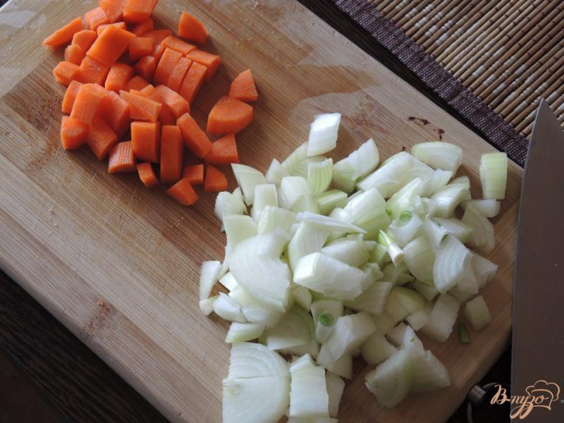 Фото приготовление рецепта: Суп-пюре из индейки и овощей в мультиварке шаг №2