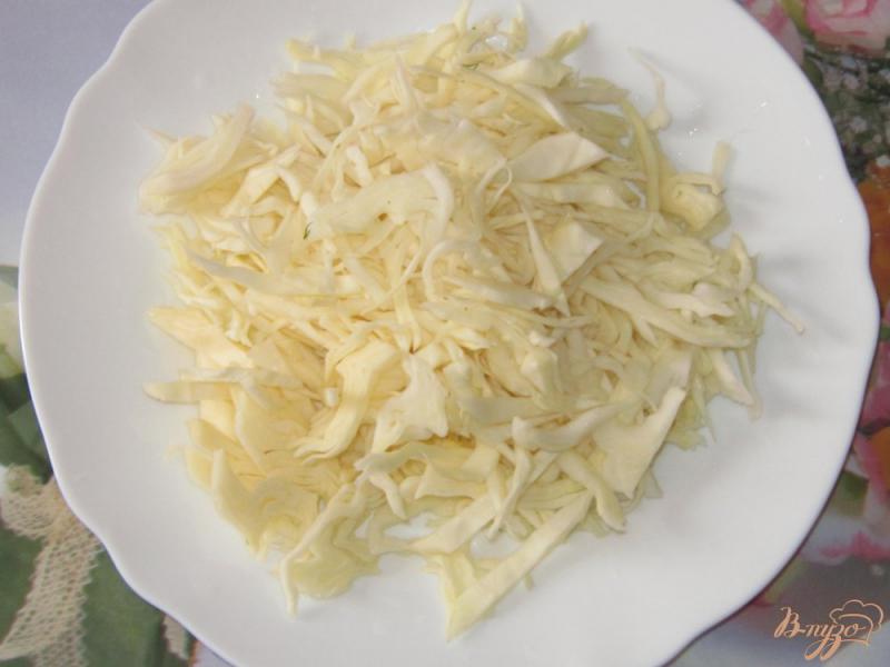 Фото приготовление рецепта: Постный борщ с белой фасолью и квашеной свеклой шаг №7