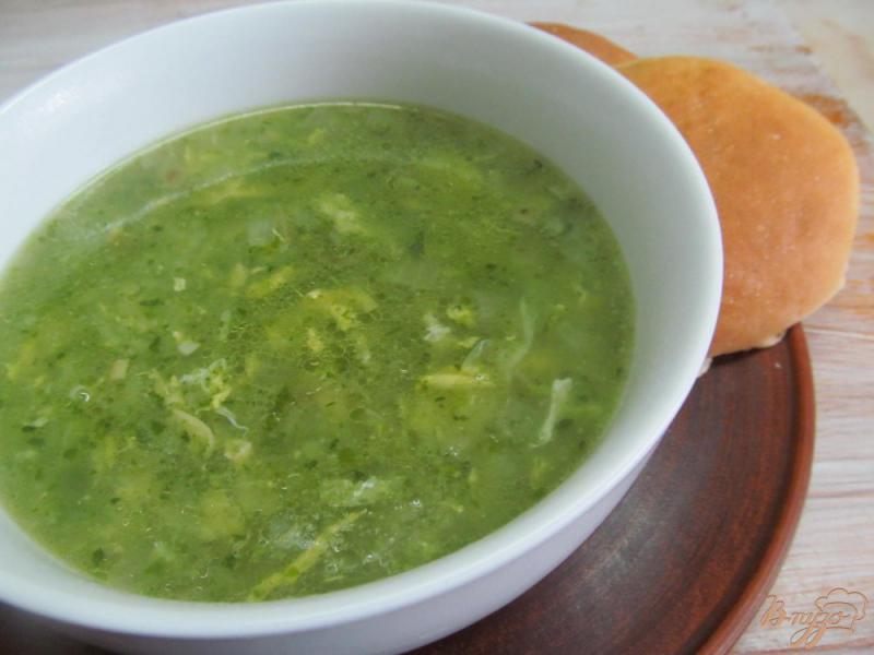 Фото приготовление рецепта: Суп из шпината с сыром шаг №7