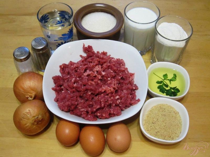Фото приготовление рецепта: Блинчики с мясом шаг №1