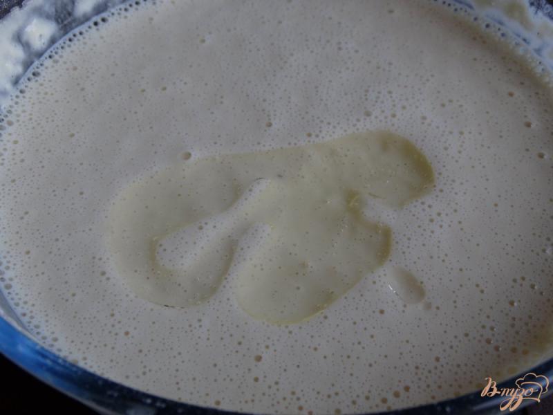 Фото приготовление рецепта: Блины заварные на молоке шаг №6