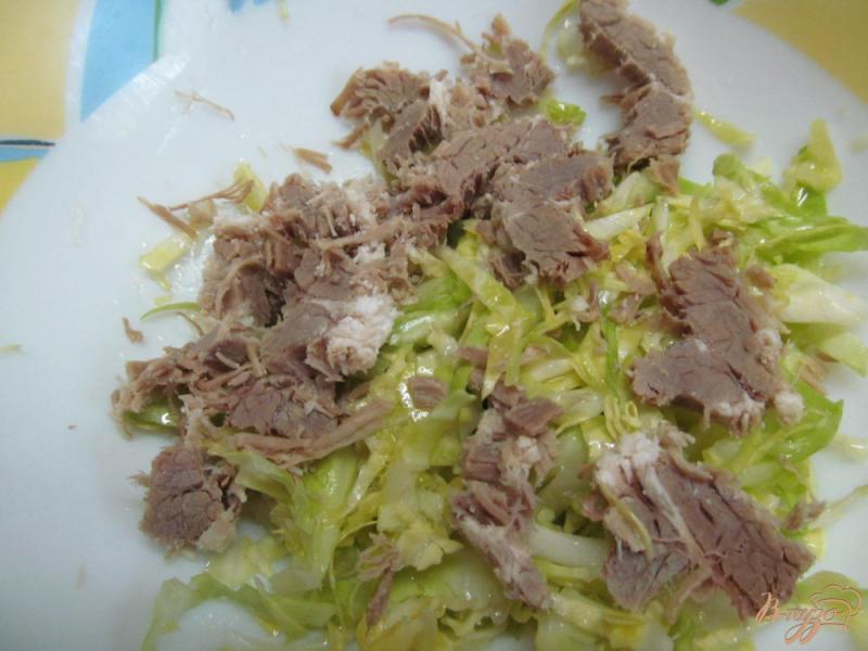 Фото приготовление рецепта: Салат из овощей с говядиной шаг №2