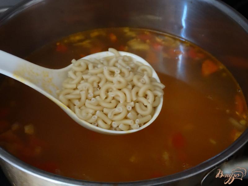 Фото приготовление рецепта: Суп с томатной заправкой шаг №5