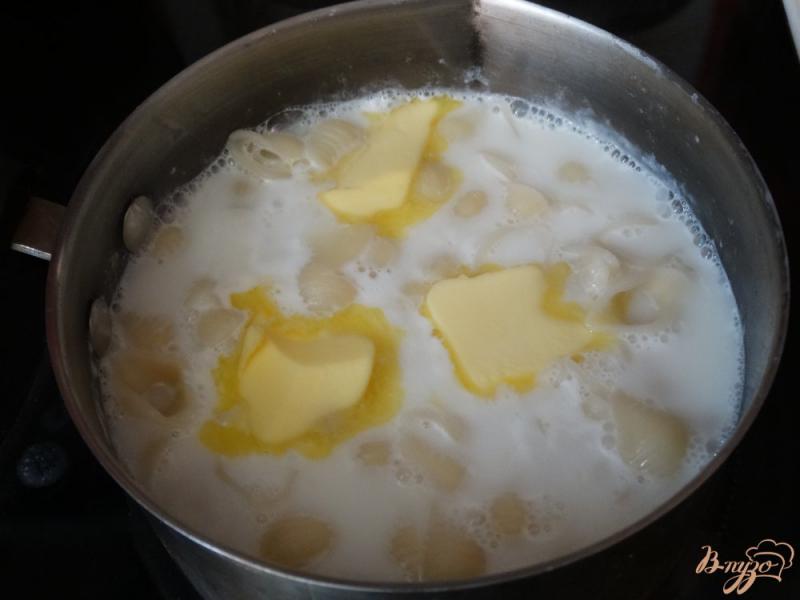 Фото приготовление рецепта: Ванильные молочные макароны шаг №5