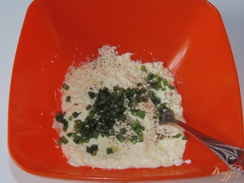 Фото приготовление рецепта: Творожный омлет в микроволновке шаг №3