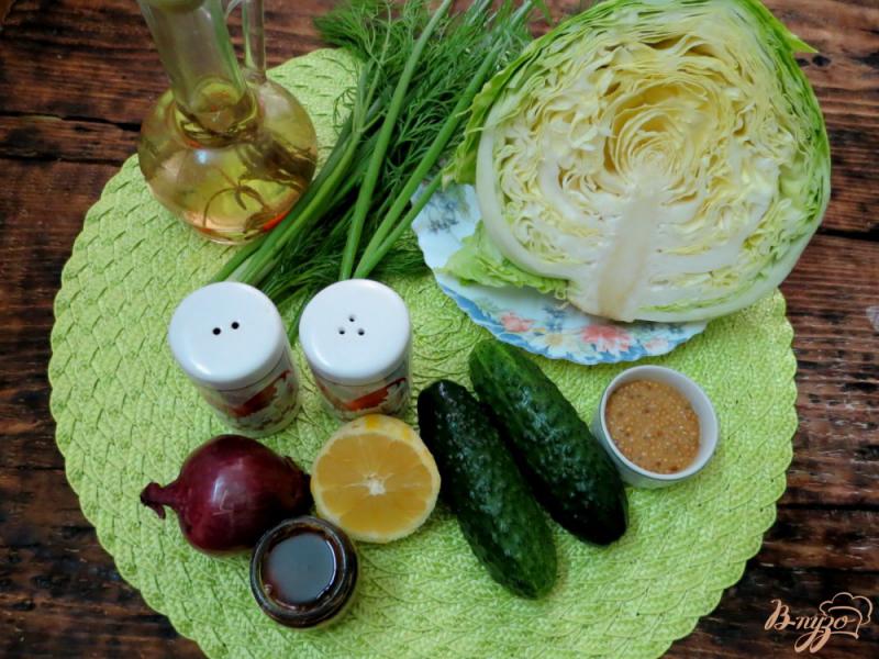 Фото приготовление рецепта: Салат из капусты с медовой заправкой шаг №1