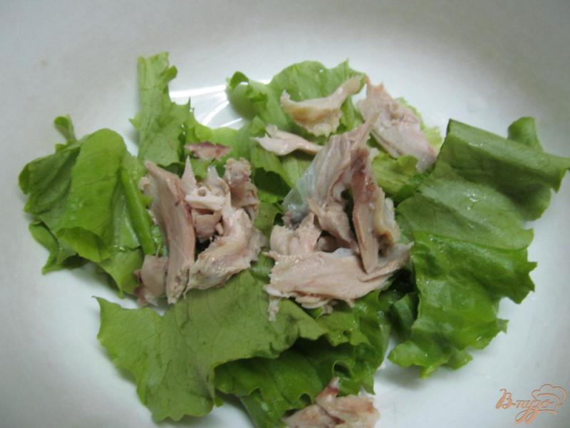 Фото приготовление рецепта: Теплый салат с курицей шаг №5