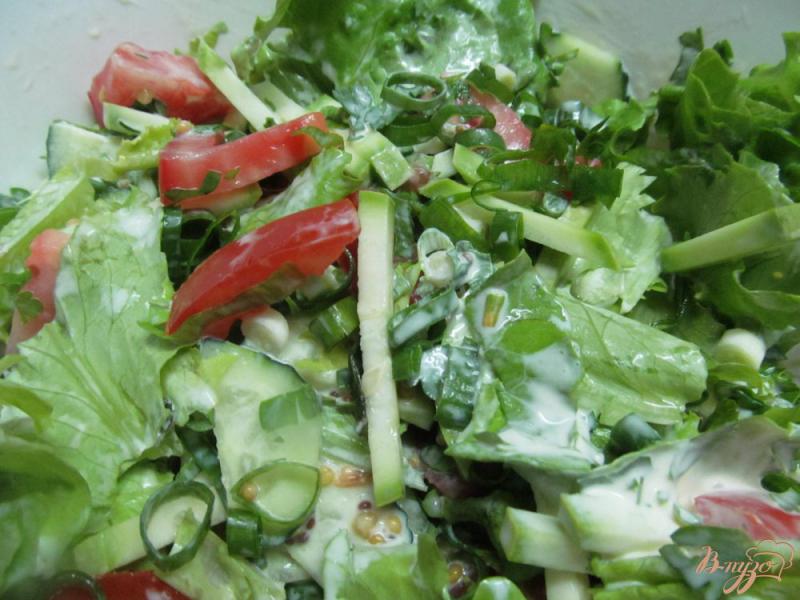 Фото приготовление рецепта: Салат из кабачка с помидором шаг №5