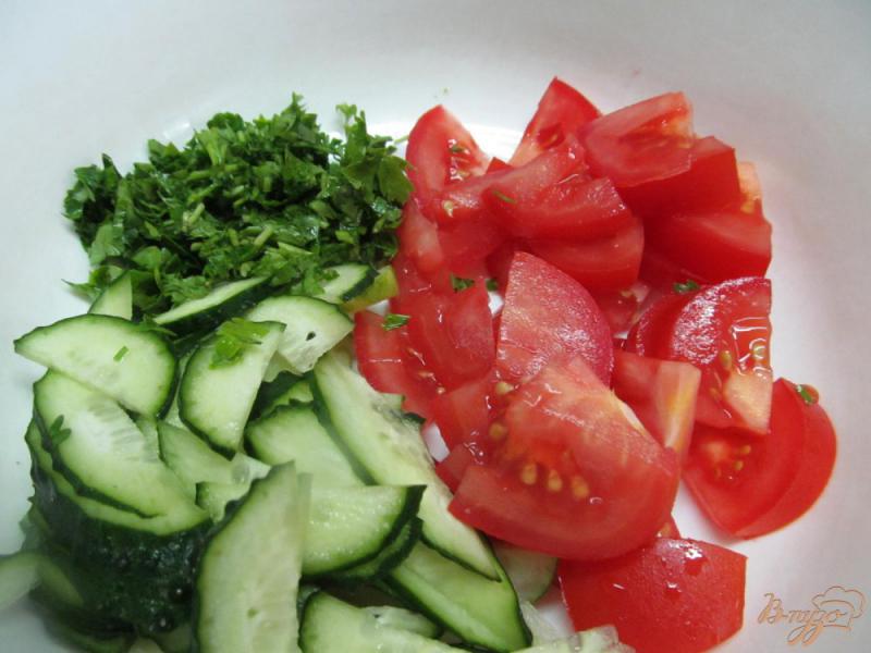 Фото приготовление рецепта: Салат с помидором и морковью шаг №1