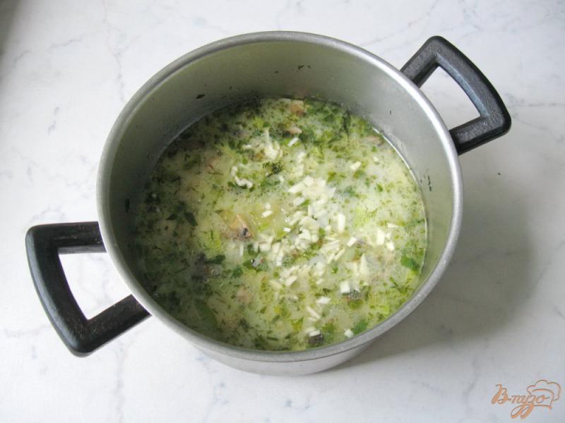 Фото приготовление рецепта: Суп-пюре с кабачком и грибами шаг №8