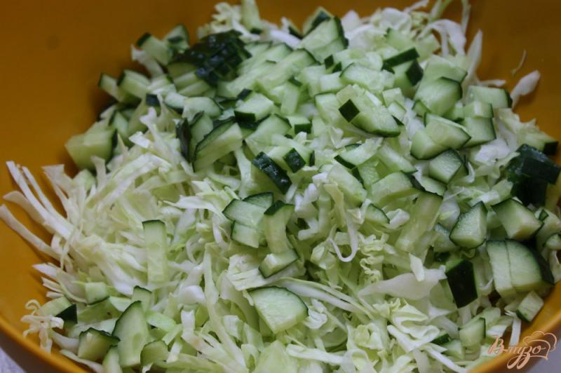 Фото приготовление рецепта: Семейный овощной салат шаг №2