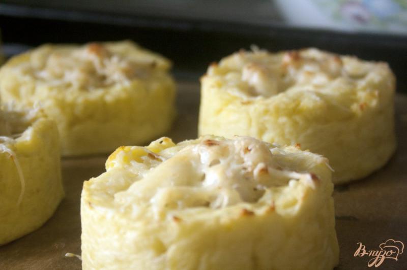 Фото приготовление рецепта: Картофельные гнезда с курицей шаг №10