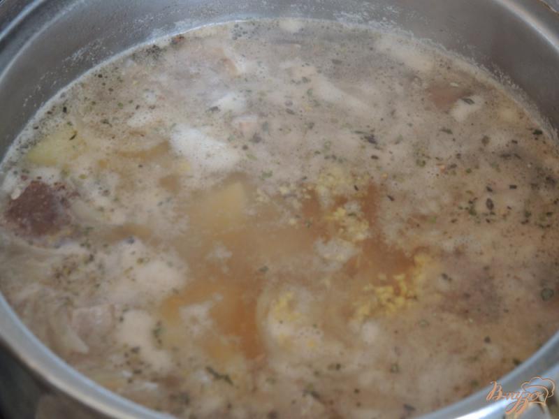 Фото приготовление рецепта: Суп из свинины с тмином шаг №8