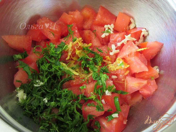 Фото приготовление рецепта: Марокканский томатный салат шаг №3