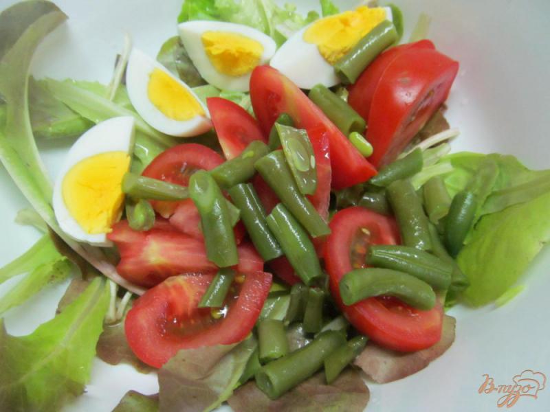 Фото приготовление рецепта: Овощной салат с куриной печенью шаг №3