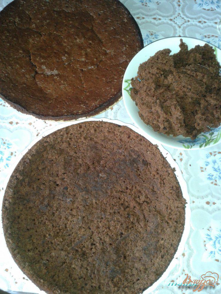Фото приготовление рецепта: Торт шоколадно-вишневый (постный) шаг №6