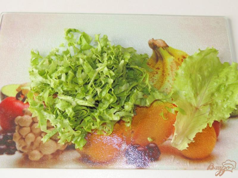 Фото приготовление рецепта: Зеленый салат шаг №3