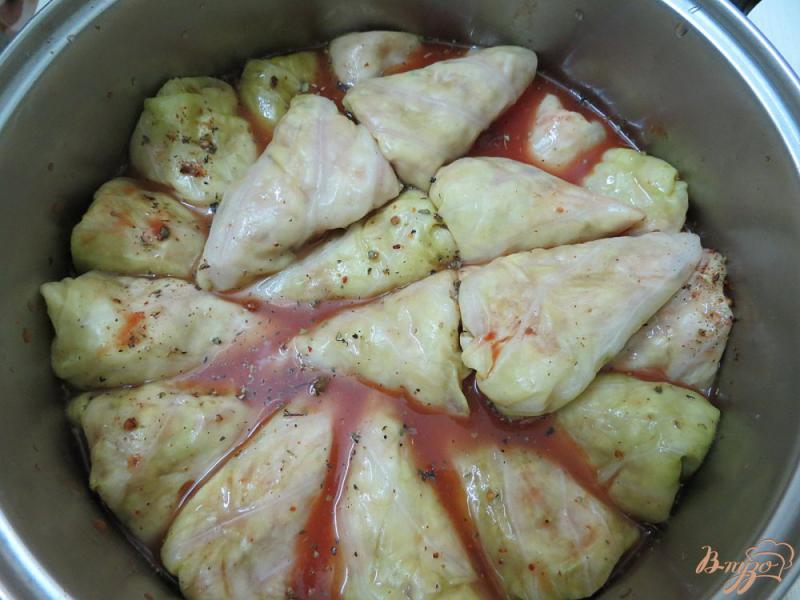 Фото приготовление рецепта: Голубцы со свининой запеченные в духовке шаг №13