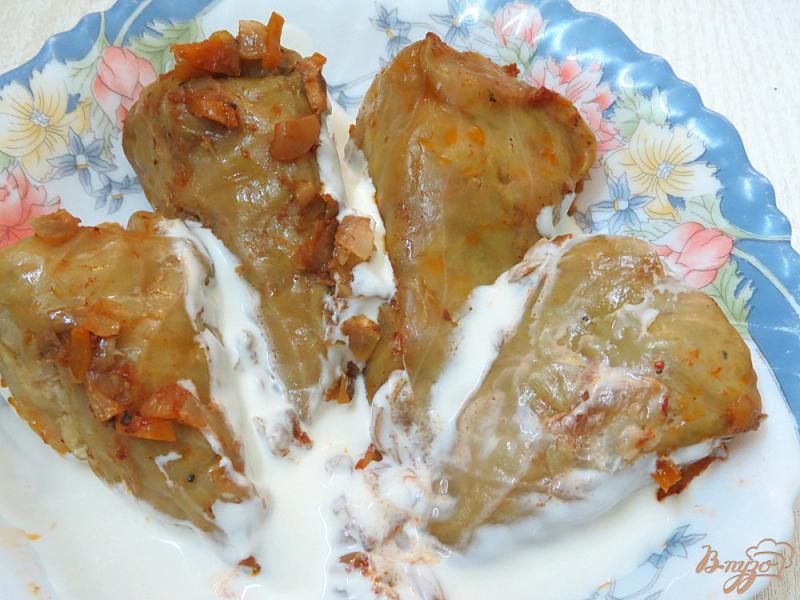 Фото приготовление рецепта: Голубцы со свининой запеченные в духовке шаг №14