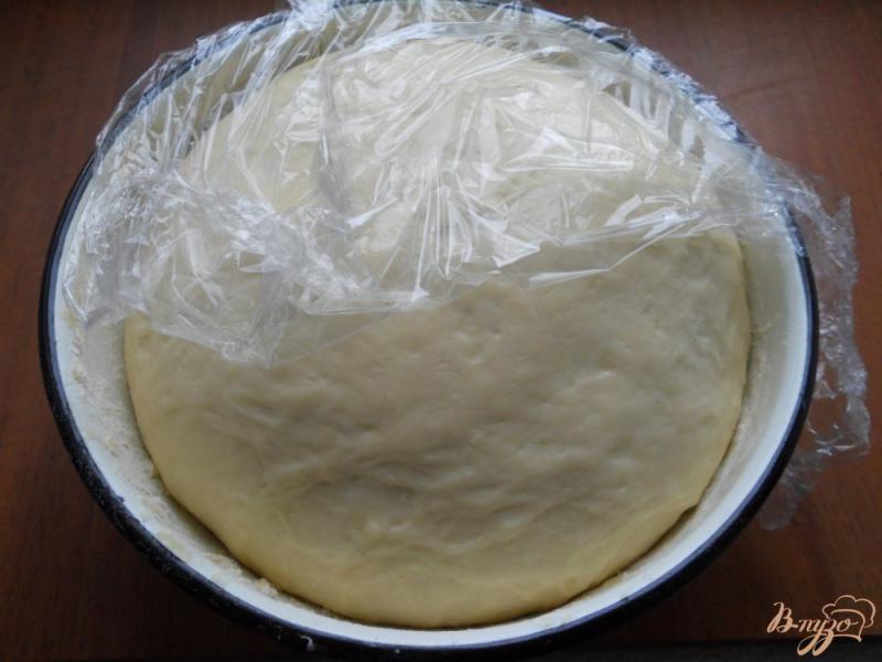 Фото приготовление рецепта: Дрожжевые булочки с маком и курагой в сметанной заливке шаг №3