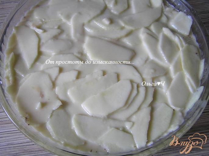 Фото приготовление рецепта: Нормандский яблочный пирог шаг №6