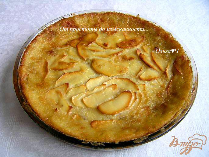 Фото приготовление рецепта: Нормандский яблочный пирог шаг №9