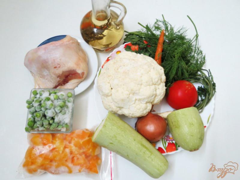 Фото приготовление рецепта: Суп овощной без картофеля шаг №1